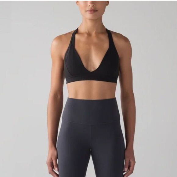 LULULEMON All Day Breeze Bra Black Size 6 - Picture 1 of 5
